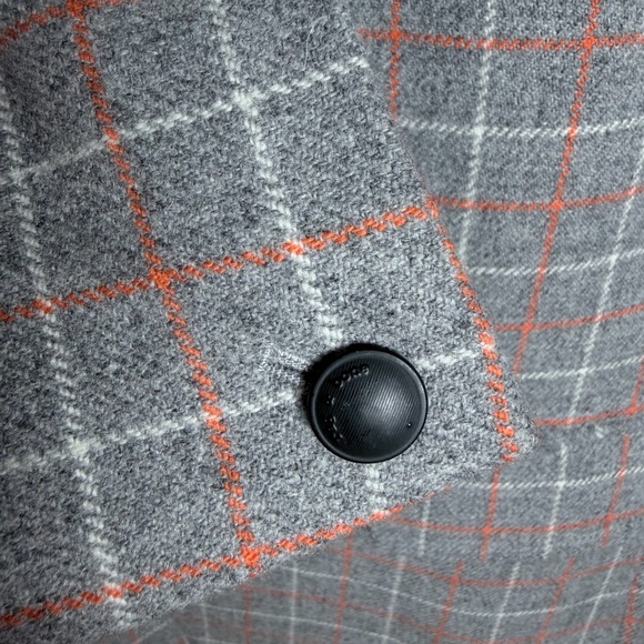rag & bone Gray and Red Plaid Blazer - Picture 8 of 16